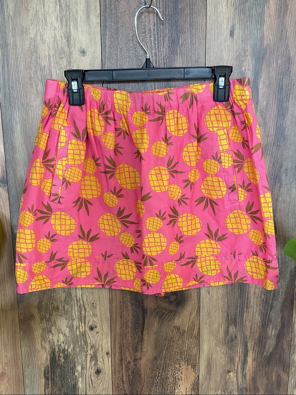 J. Crew Pink A-Line Pineapple Print Mini Skirt S 971A